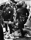 (POLITICAL DEMONSTRATIONS, RALLIES & STRIKES) Binder with 48 politically engaged photographs of (mostly American) demonstrators protest